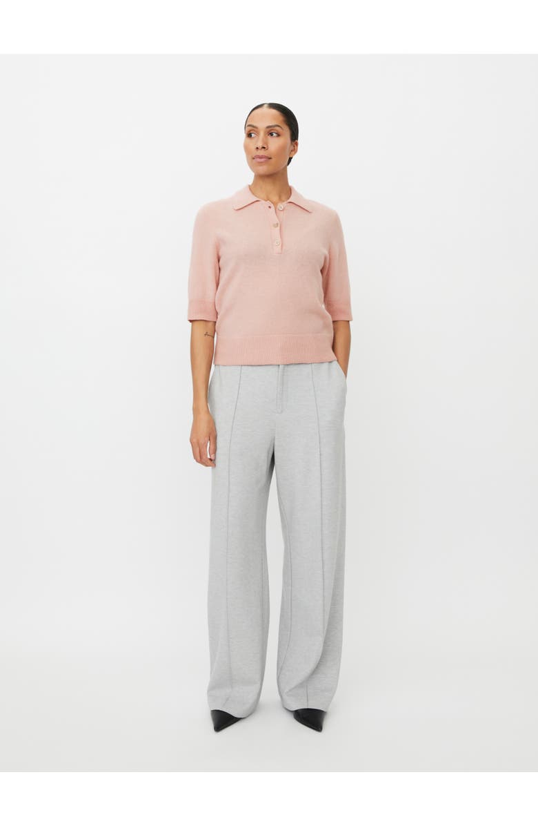 Masai Copenhagen MaFynoria Knitted Polo Sweater, Alternate, color, Primrose
