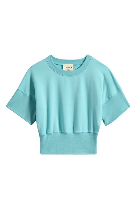 Kids' French Terry Short Sleeve Sweatshirt