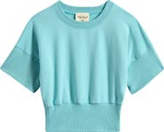 TENLY Kids' French Terry Short Sleeve Sweatshirt