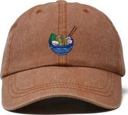 Dalix Noodles Embroidered Casual Cap