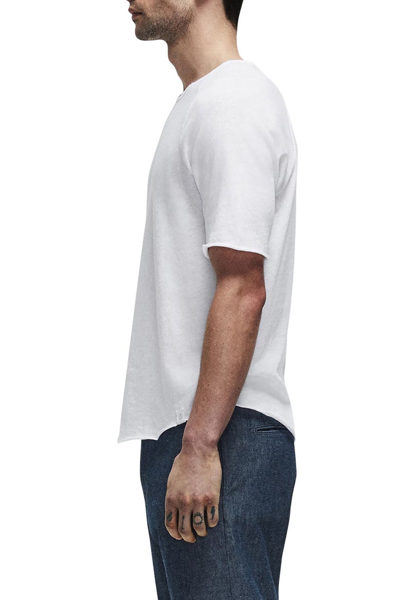 Kerwin Air Cotton & Linen Jersey T-Shirt, Alternate, color, WHITE