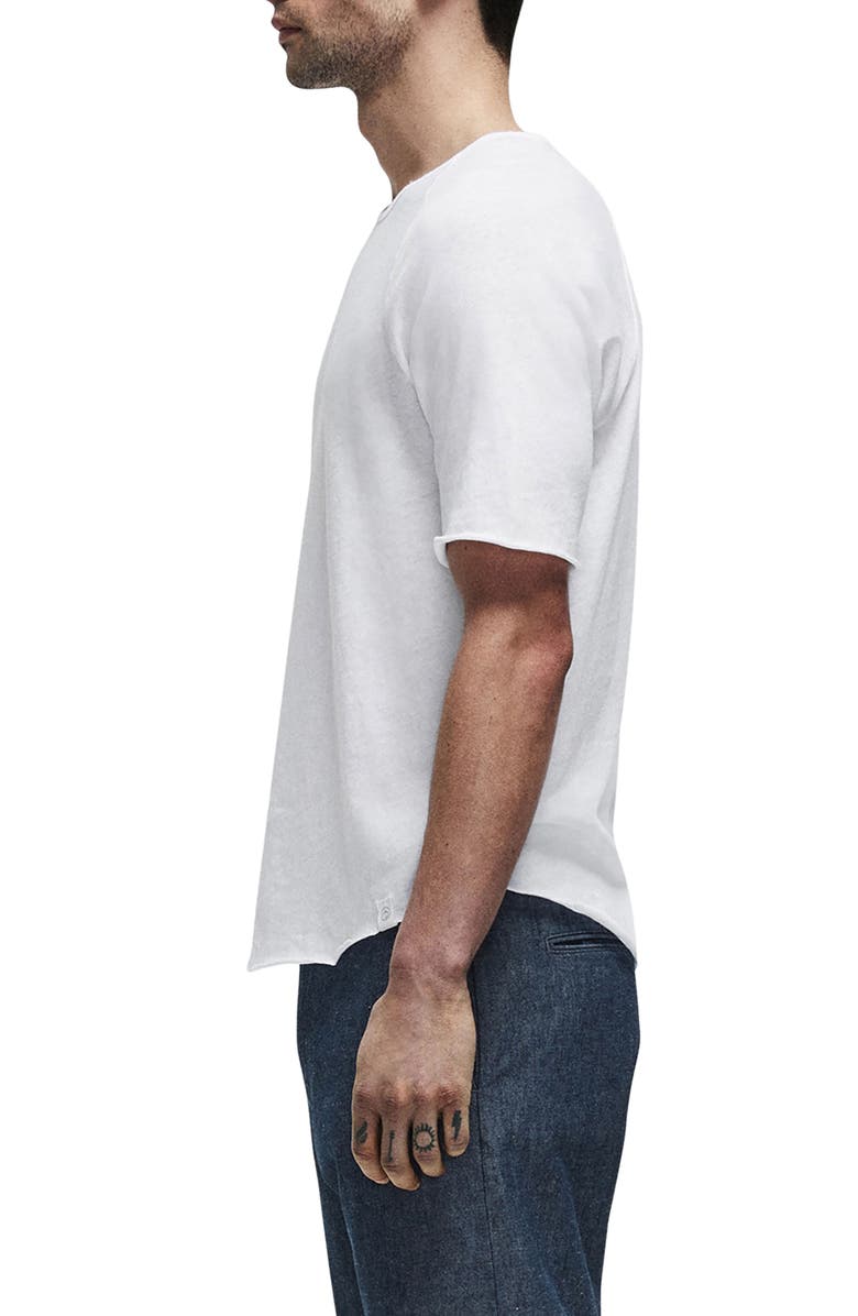 rag & bone Kerwin Air Cotton & Linen Jersey T-Shirt, Alternate, color, 