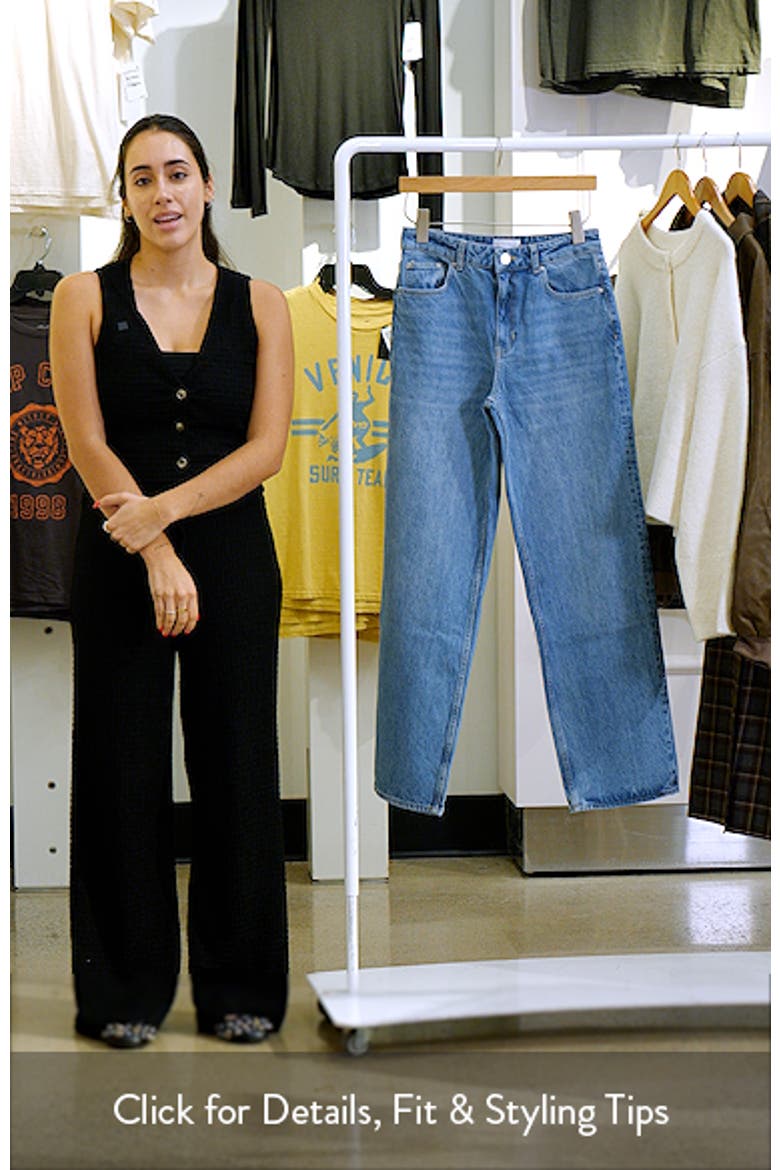 High Waist Straight Leg Jeans video