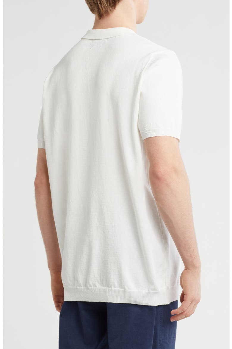 Slim Fit Sweater Knit Polo, Alternate, color, CREAM