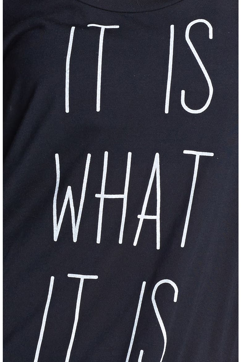 'What It Is' Graphic Tank, Alternate, color, BLACK