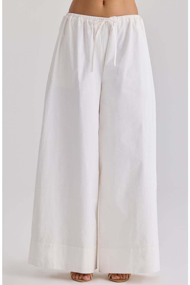 Jae Stretch Cotton Wide Leg Pants, Main, color, WHITE