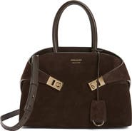 FERRAGAMO Small Hug Leather Top Handle Bag