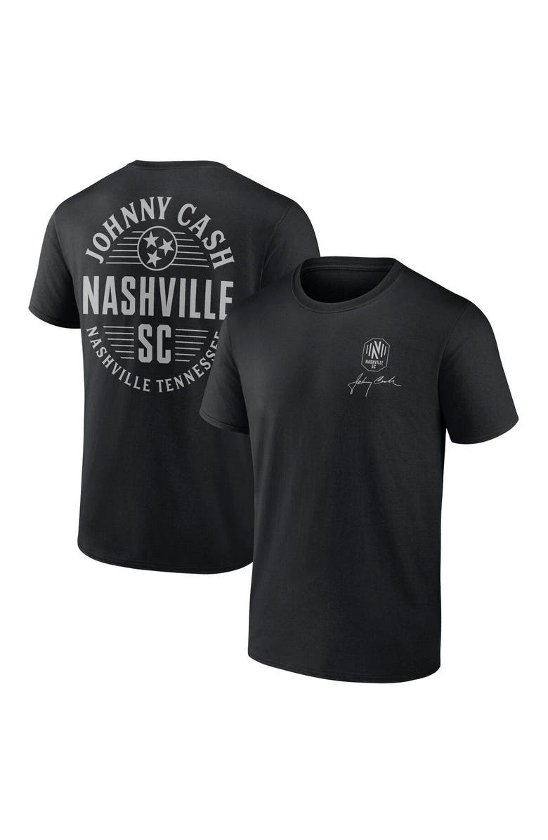 FANATICS Men's Fanatics Branded Black Nashville SC Johnny Cash Oval T-Shirt, Main, color, Black