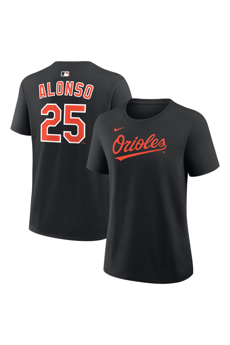 Women's Nike Pete Alonso Black Baltimore Orioles Name & Number T-Shirt, Main, color, Black