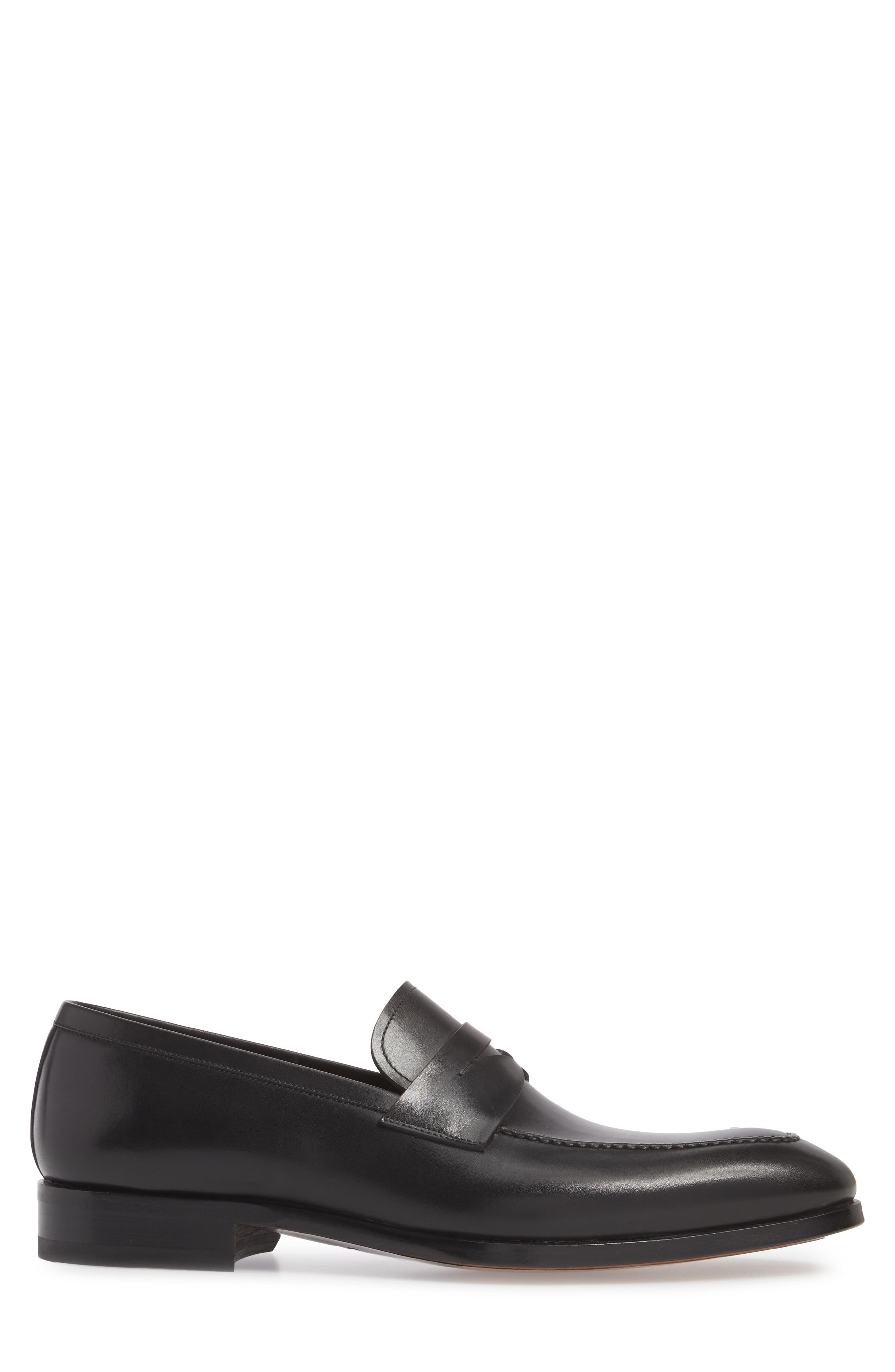 Magnanni Rolly Apron Toe Penny Loafer, Alternate, color, 