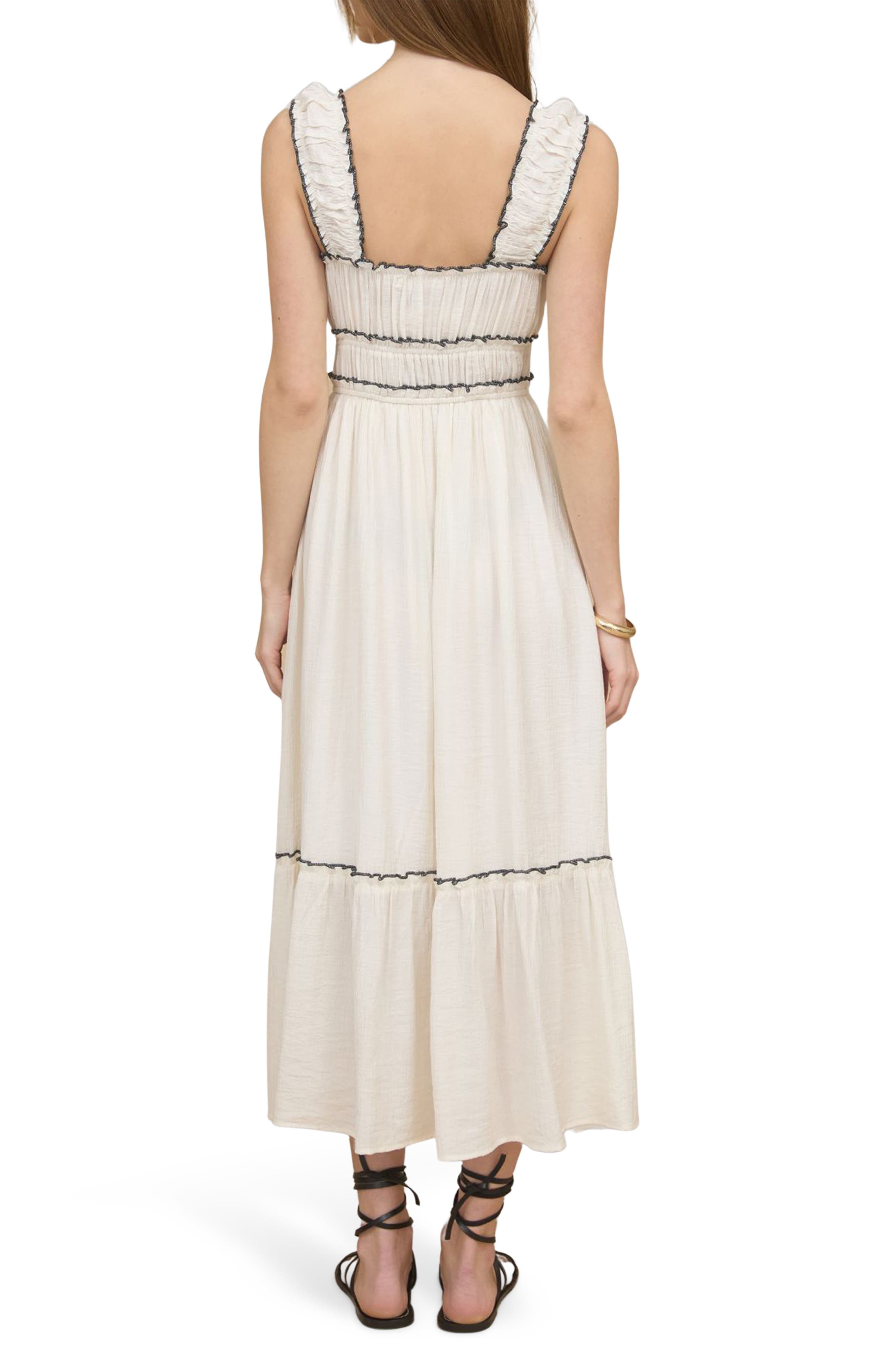Contrast Bow Midi Dress - image 2