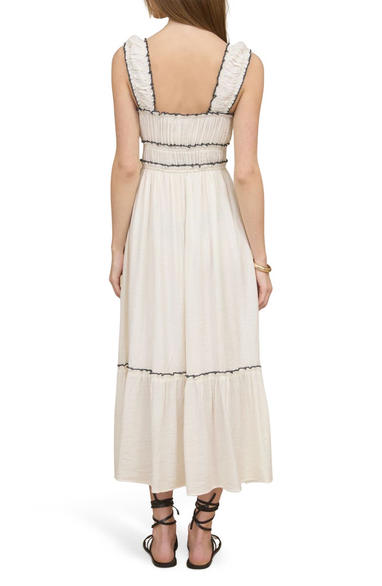 Blu Pepper Contrast Bow Midi Dress, Alternate, color, Ivory