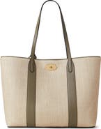 Mulberry Bayswater Raffia & Leather Tote