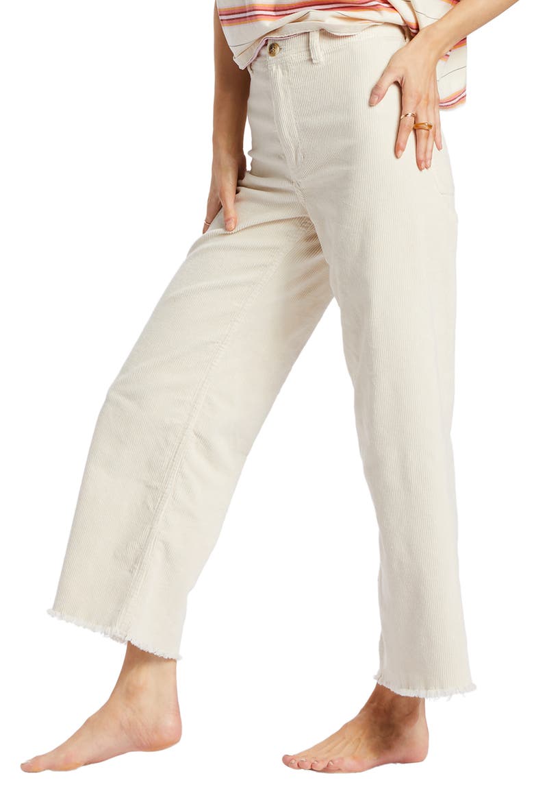 Free Fall High Waist Wide Leg Corduroy Pants, Alternate, color, ANTIQUE WHITE