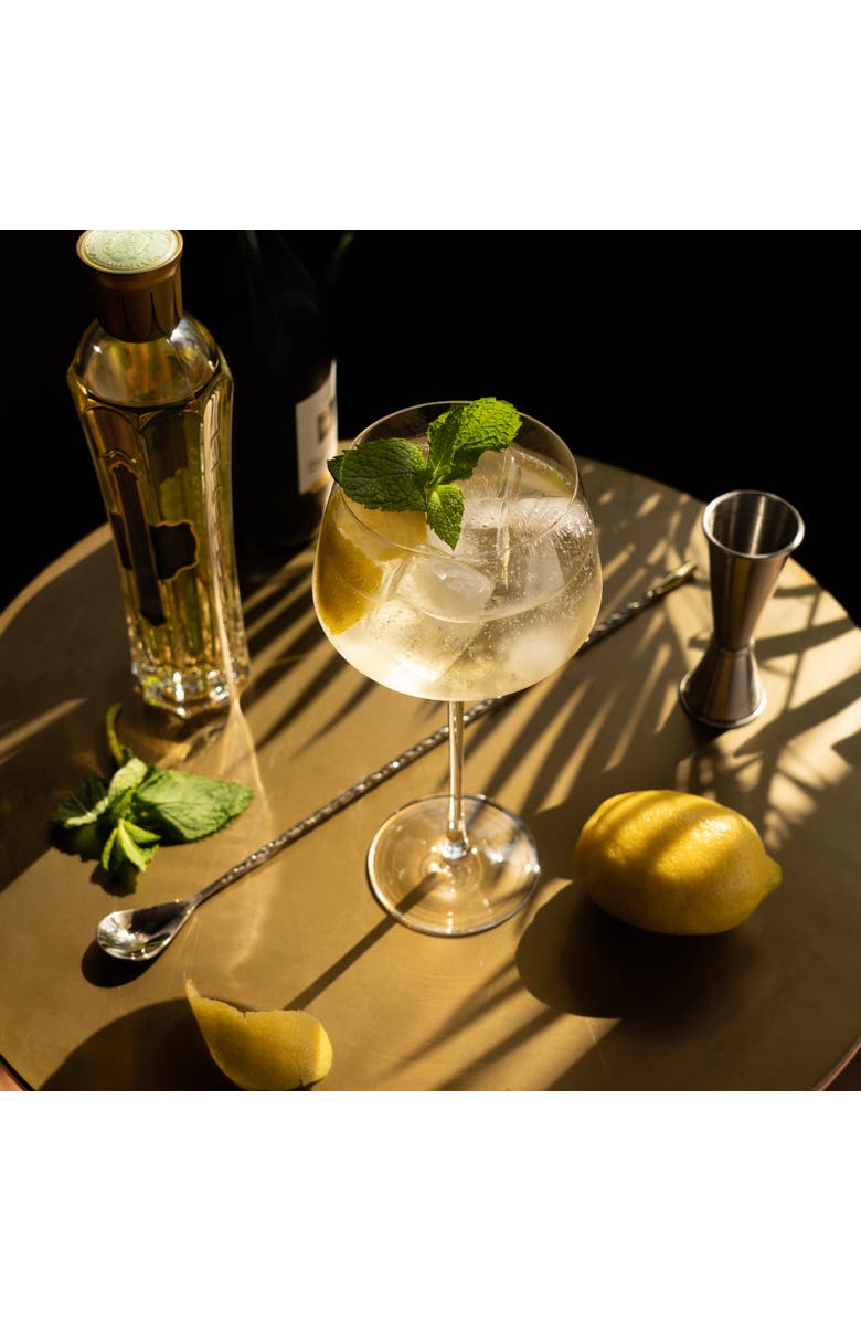 Viski Raye Crystal Angled Amaro Spritz Glasses Set of 2, Alternate, color, Clear