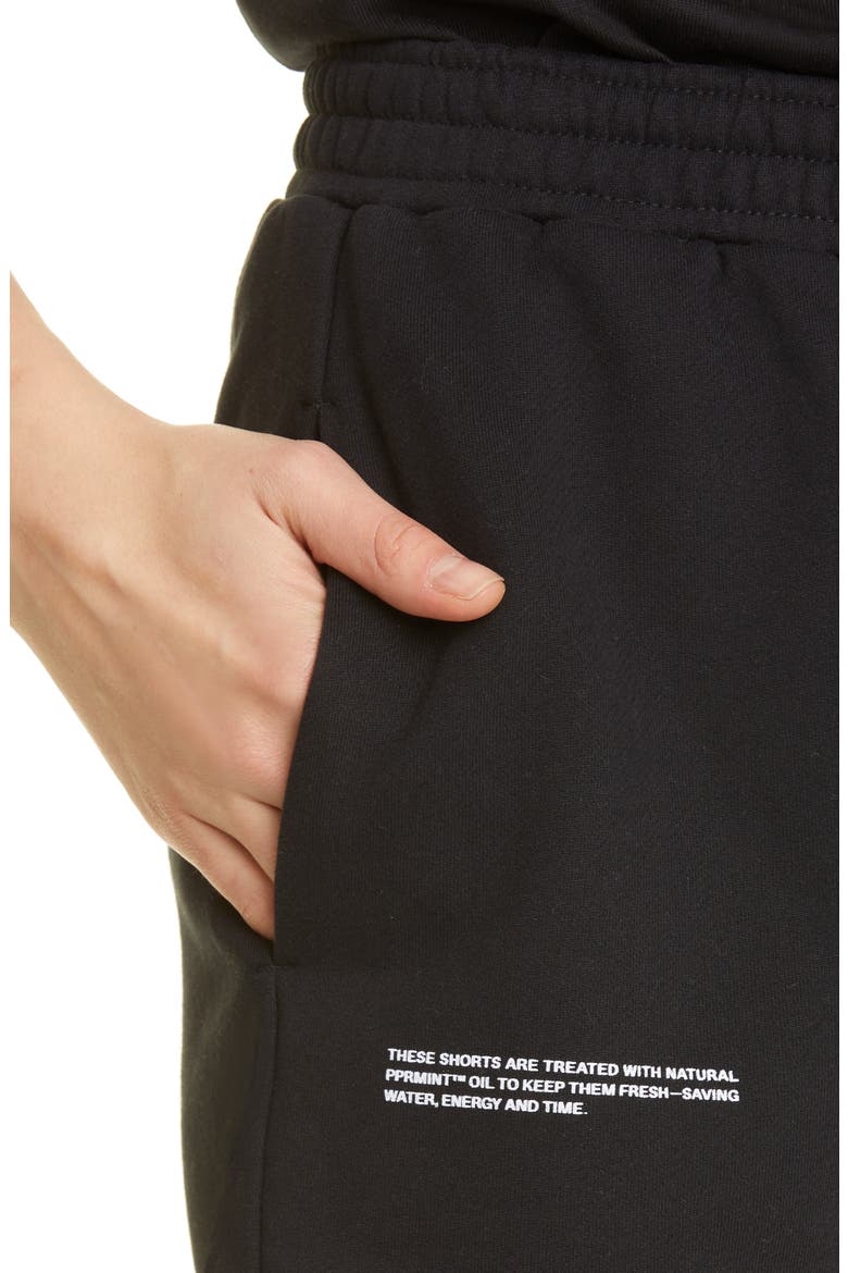 365 PPRMINT™ Unisex Organic Cotton Sweat Shorts, Alternate, color, BLACK