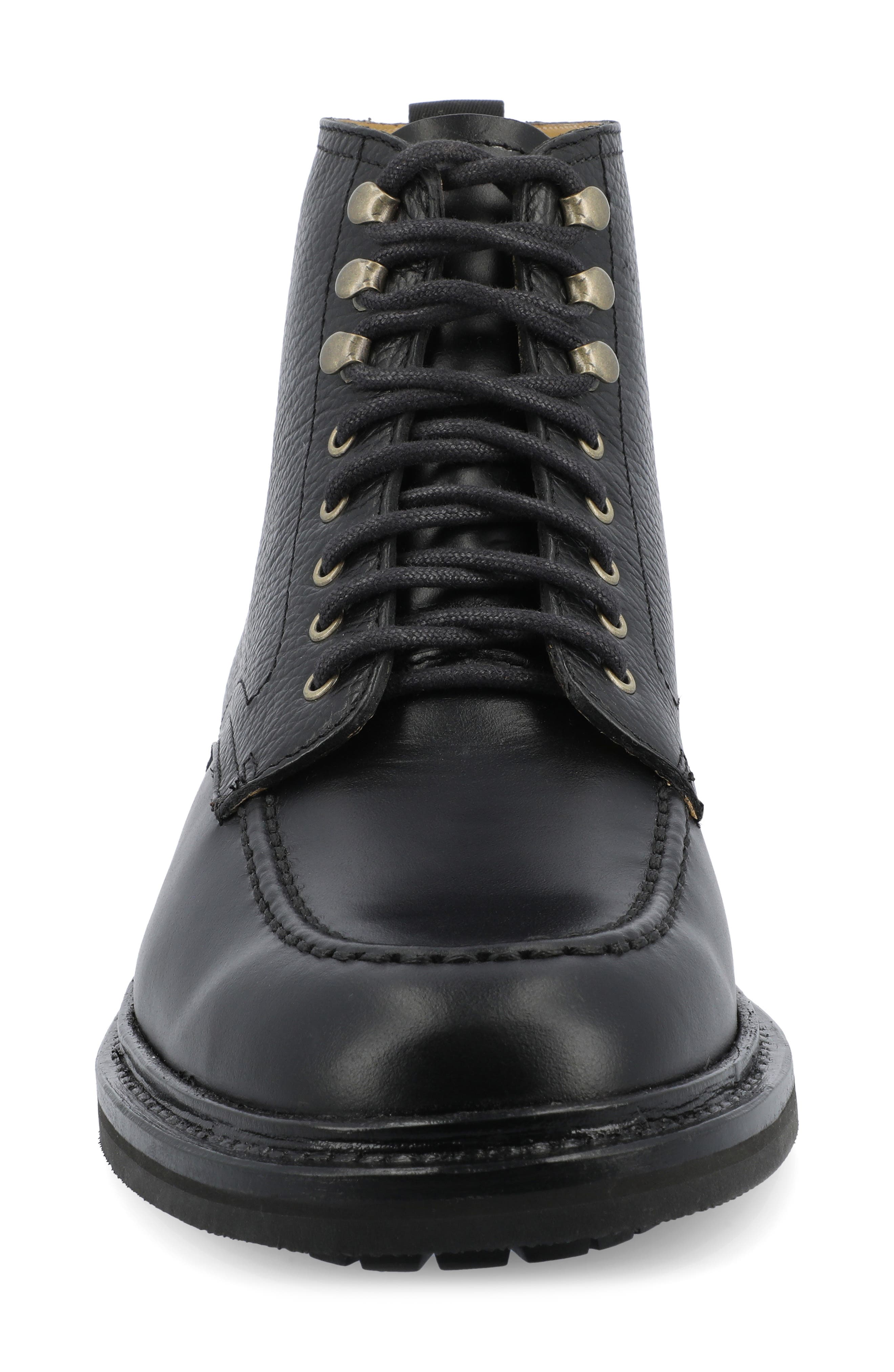 TAFT The Darcey Moc Toe Boot, Alternate, color, Midnight
