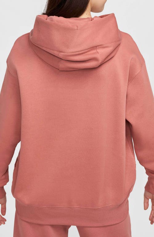 Nike Sportswear Phoenix Oversize Fleece Hoodie In Canyon Pink/sail