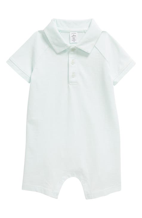 Cotton Polo Romper (Baby)