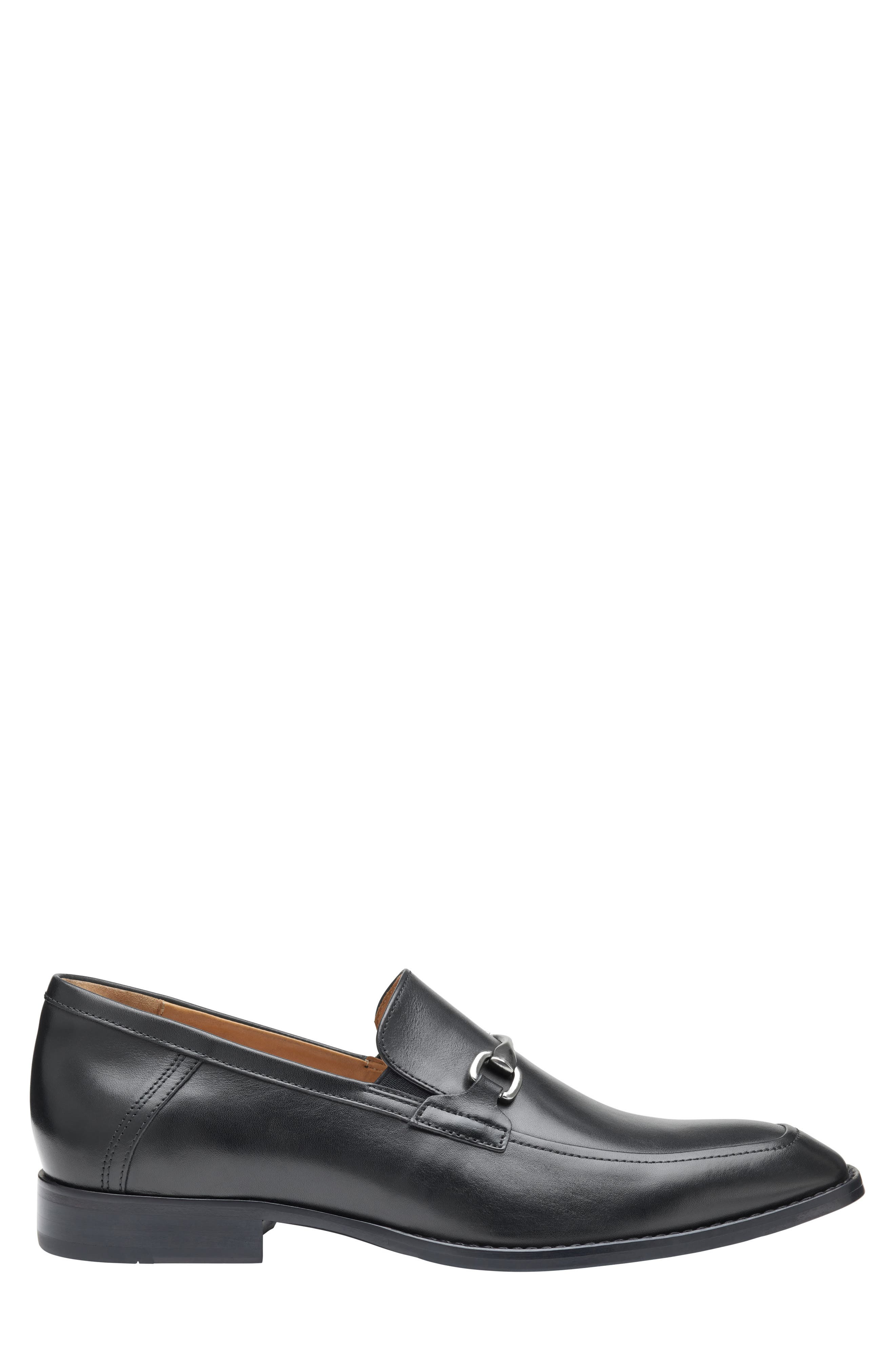Johnston & Murphy Richland Bit Loafer, Alternate, color, Black Full Grain