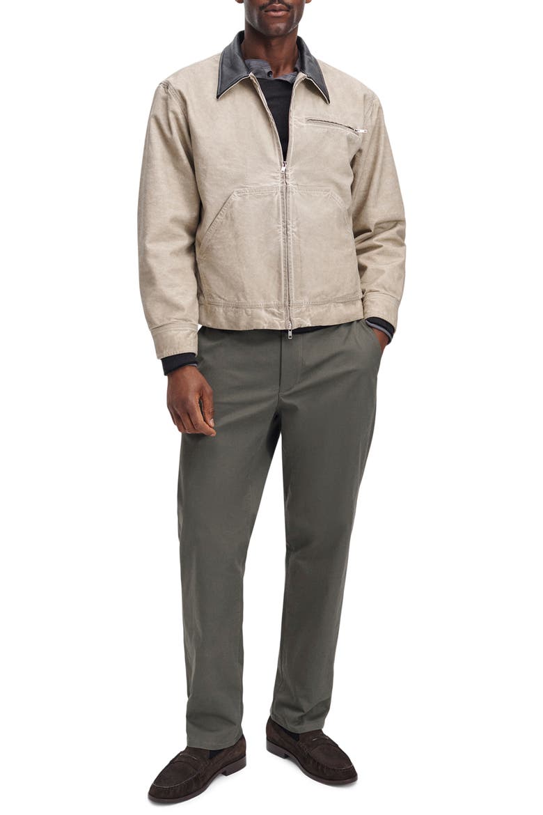 Refined Twill Chinos, Alternate, color, DKGRN