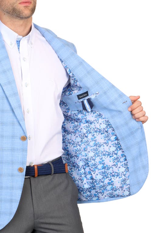 Tailorbyrd Shadow Plaid Sport Coat In Blue