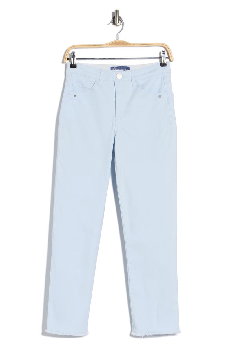 Democracy 'Ab'Solution High Waist Slim Straight Leg Jeans, Alternate, color, Icy Blue
