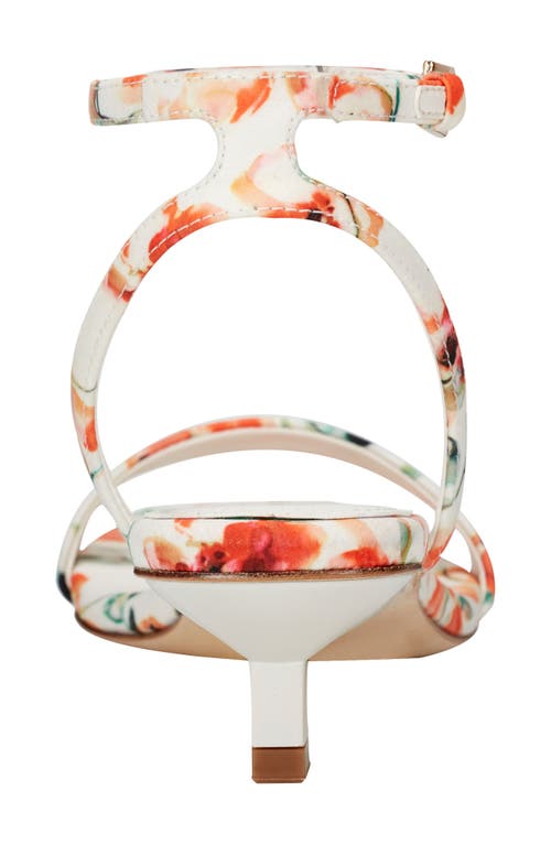 Marc Fisher Ltd Alona Ankle Strap Kitten Heel Sandal In White