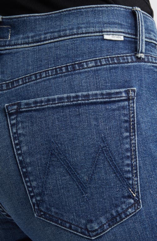 Mother Womens Perfectly Imperfect The Tomcat Roller Skimp Wide-leg Denim Jeans In Blue