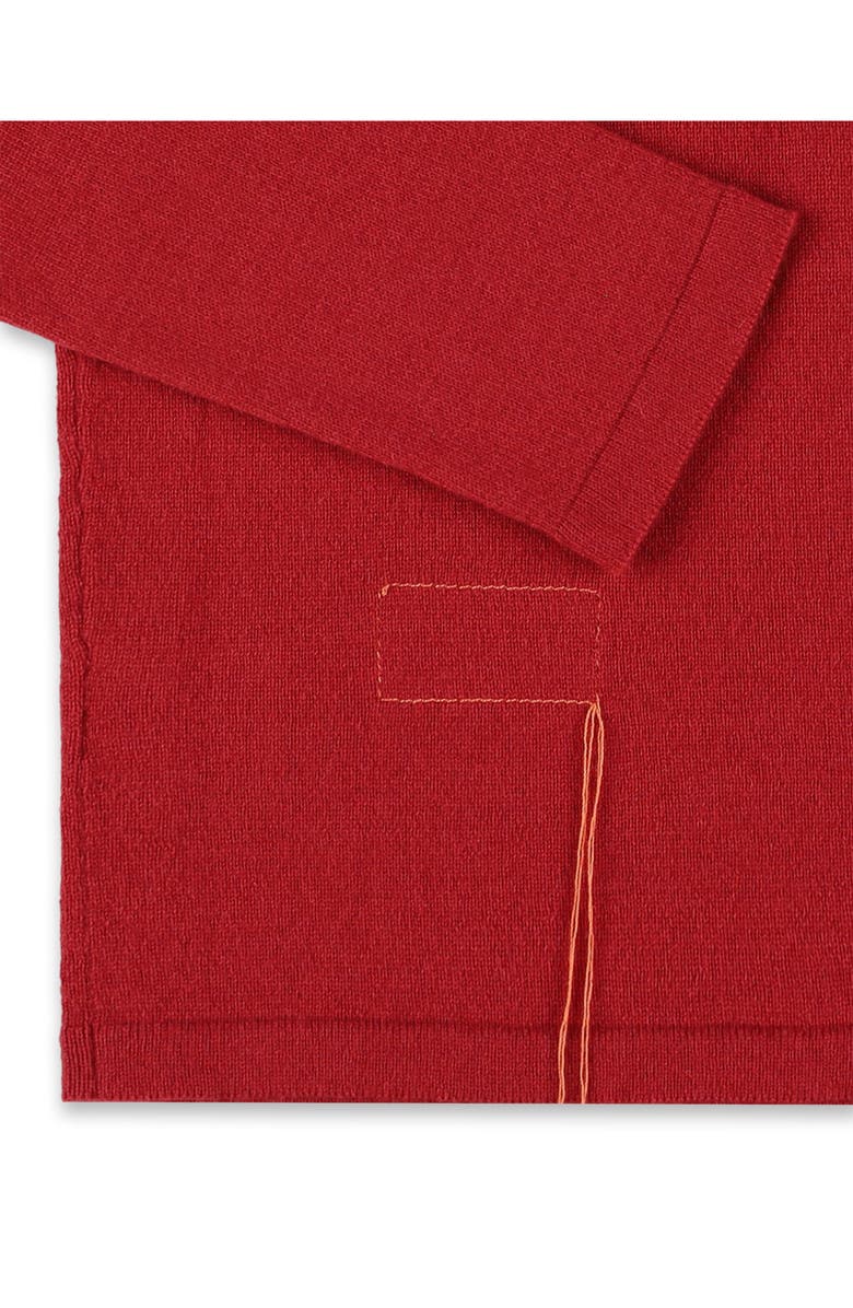 Fortela Lou Cashmere Henley Knit, Alternate, color, Wine