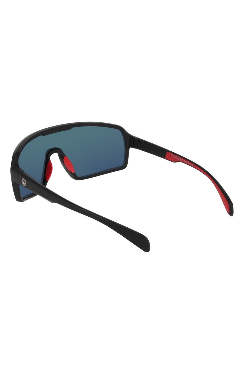 DRAGON 62mm Shield Sunglasses, Alternate, color, Matte Black/ Red Mirror