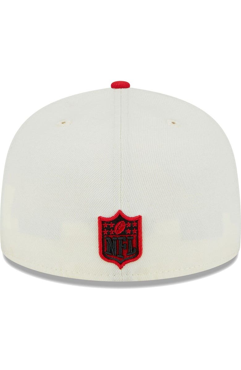 New Era Men's New Era Cream Kansas City Chiefs Retro 59FIFTY Fitted Hat, Alternate, color, 
