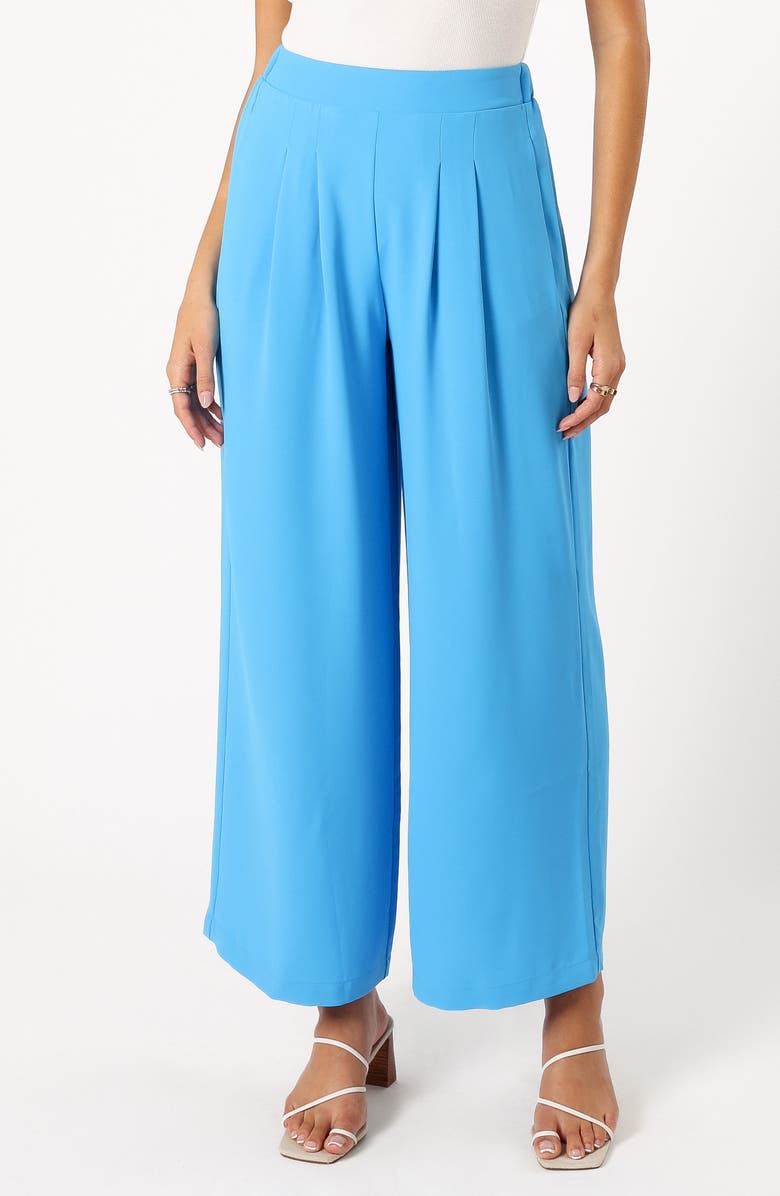 Petal & Pup Enya High Waist Wide Leg Pants, Main, color, Blue