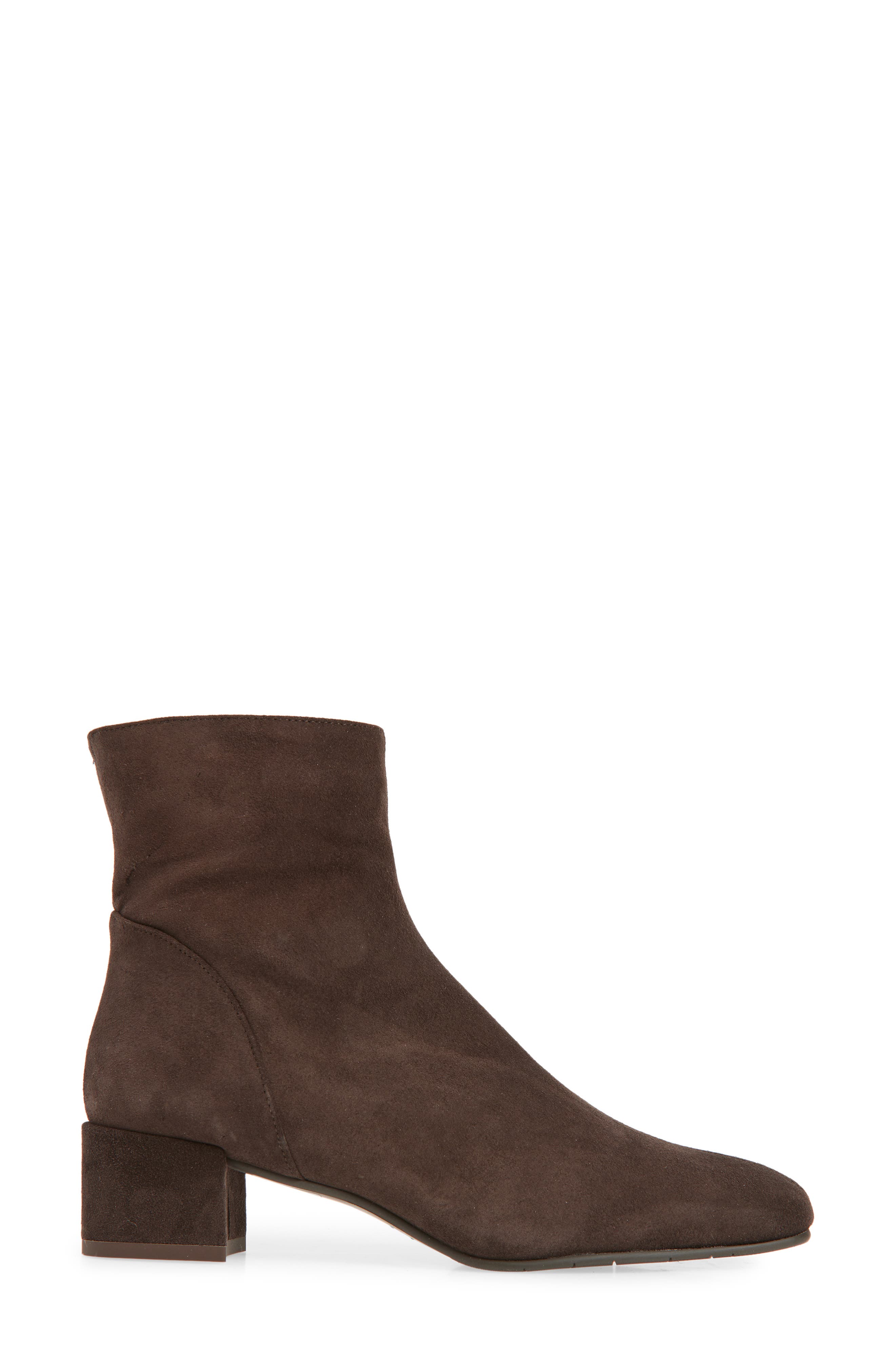 Aquatalia Loretta Weatherproof Suede Bootie, Alternate, color, Espresso Suede