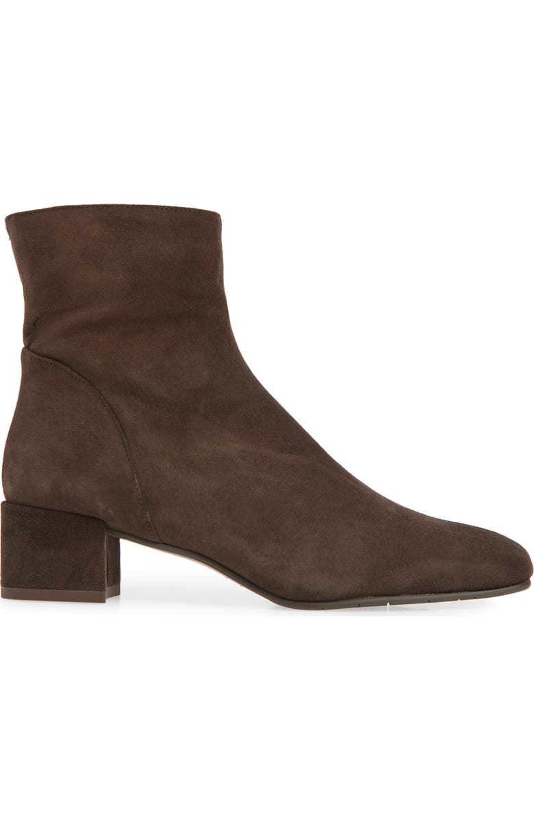 Aquatalia Loretta Weatherproof Suede Bootie, Alternate, color, Espresso Suede