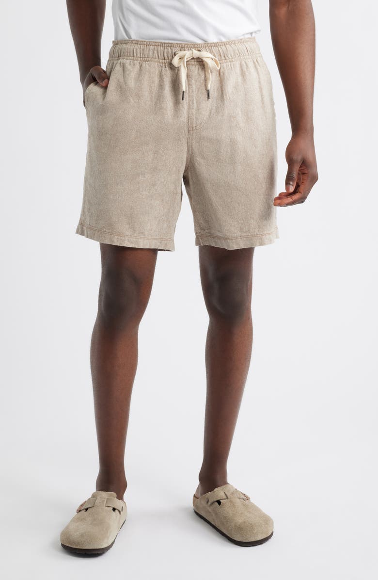 Rails Martin Linen & Cotton Shorts, Main, color,