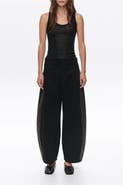 BIMBA Y LOLA Two-Tone Adjustable Waist Denim Trousers