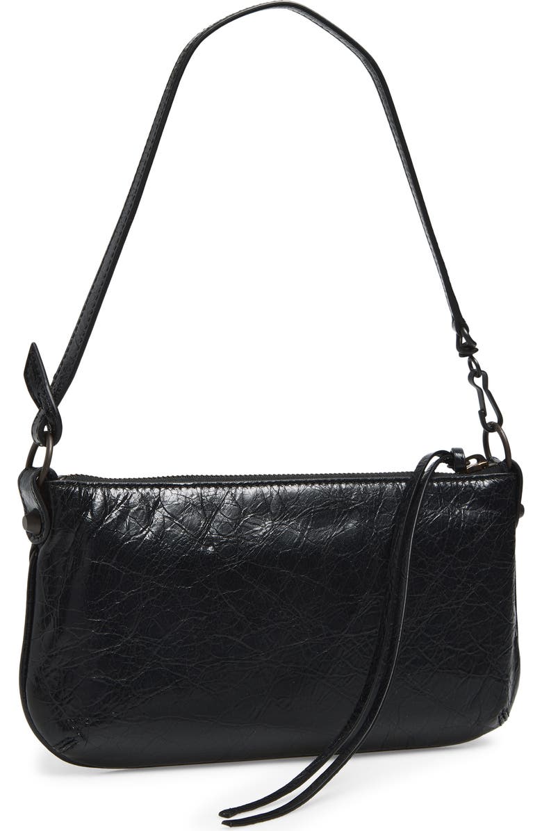 Balenciaga Le City Leather Pouch Shoulder Bag, Alternate, color, 1000 Black
