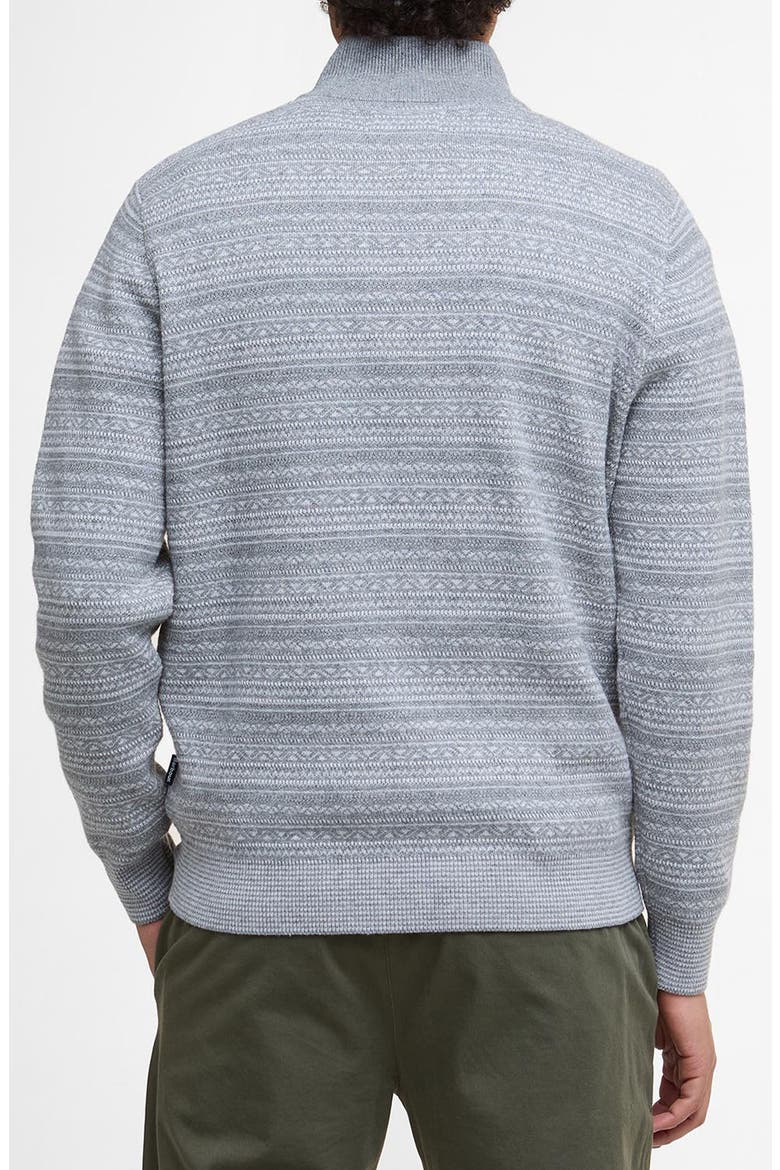 Dartfield Quarter Zip Cotton & Wool Sweater, Alternate, color, LIGHT GREY