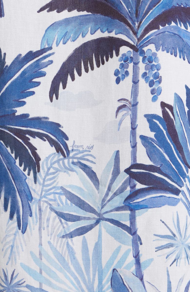 FARM Rio Dream Sky Palm Print Cover-Up Maxi Dress, Alternate, color,