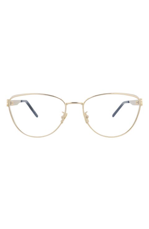 57mm Metal Cat Eye Optical Frames
