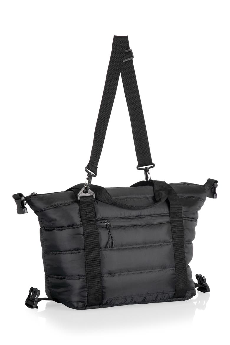 All-Day Quilted Washable Insulated Cooler Bag, Alternate, color, OBSIDIAN BLACK
