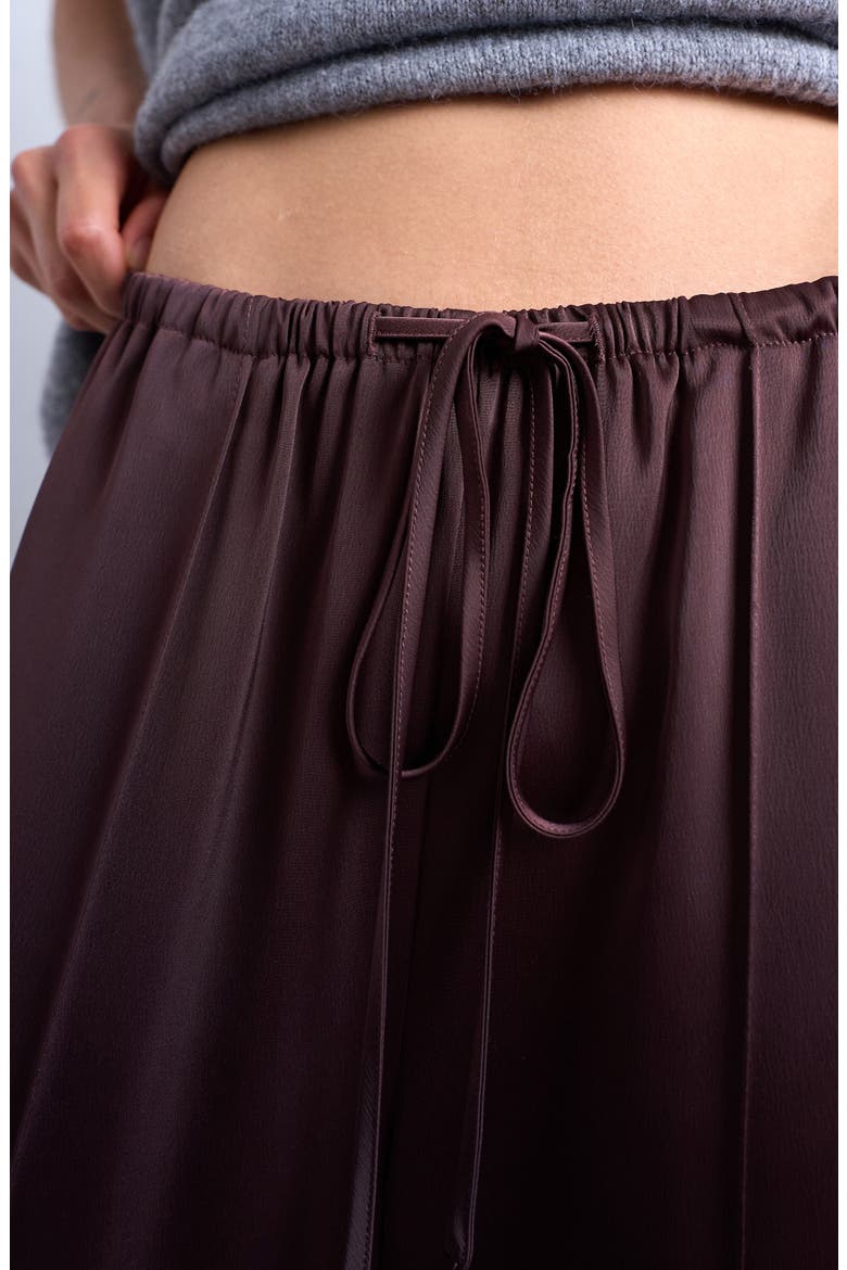 Drawstring Waist Wide Leg Pants, Alternate, color, BURGUNDY