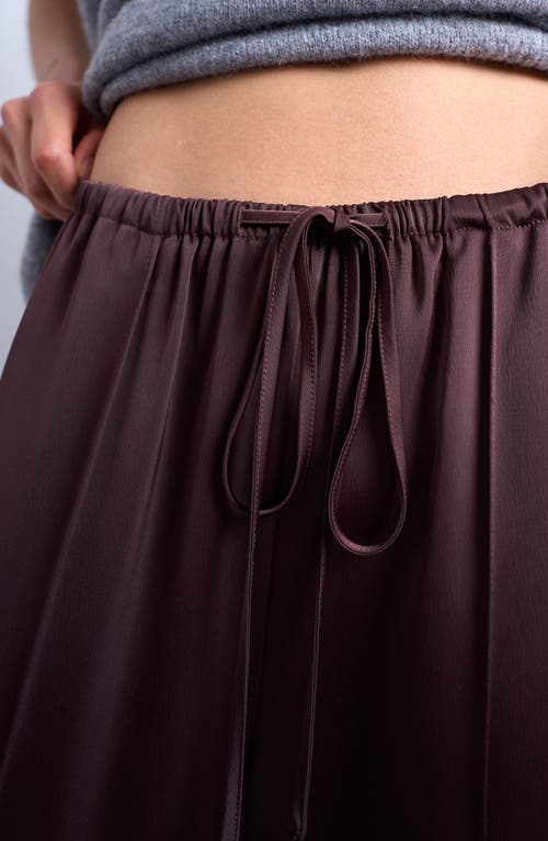 Topshop Drawstring Waist Wide Leg Pants In Multi