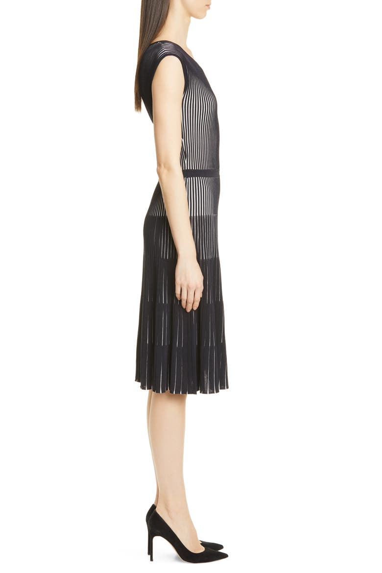 Franca Fit & Flare Dress, Alternate, color, DARK NAVY