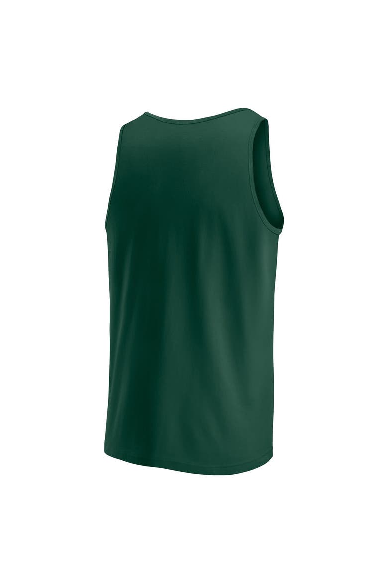 Men's Fanatics Branded Hunter Green Milwaukee Bucks Wild Game Tank Top, Alternate, color, Hunter Green
