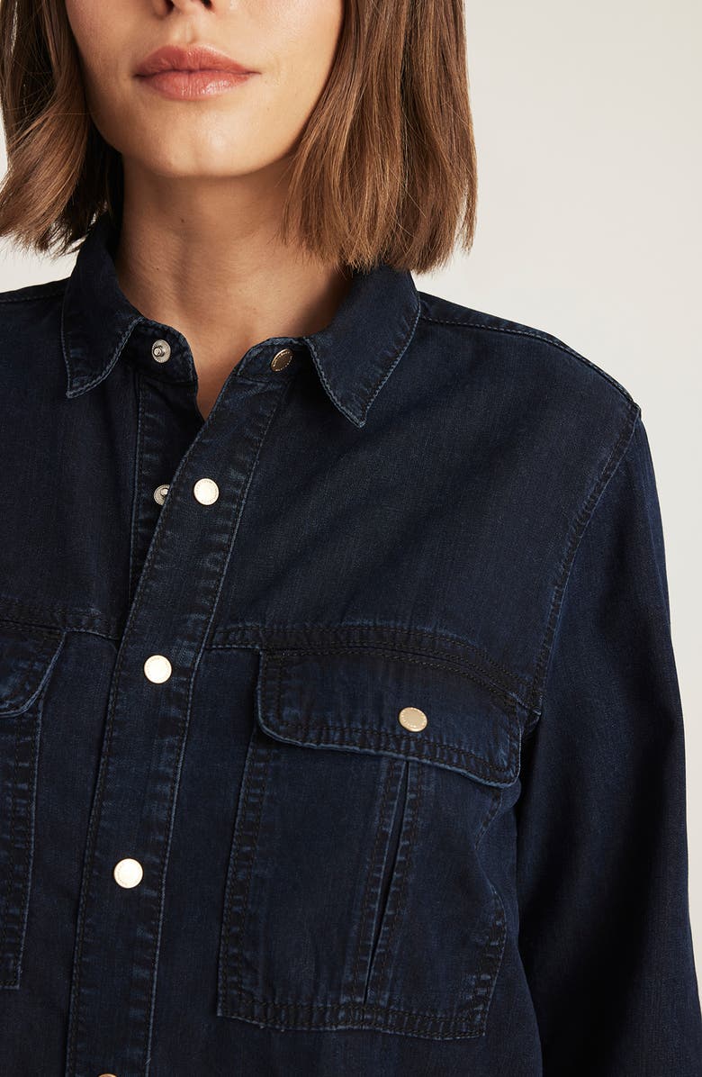 Mavi Jeans Nia Denim Shirt, Alternate, color, Ink Gold Premium
