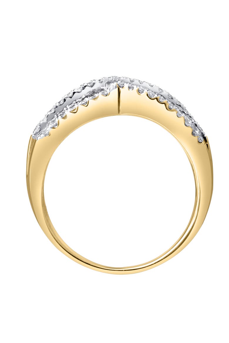 Silvera Crest 0.65 Ct 10K Gold Diamond Ring, Alternate, color, 10K Yellow Gold