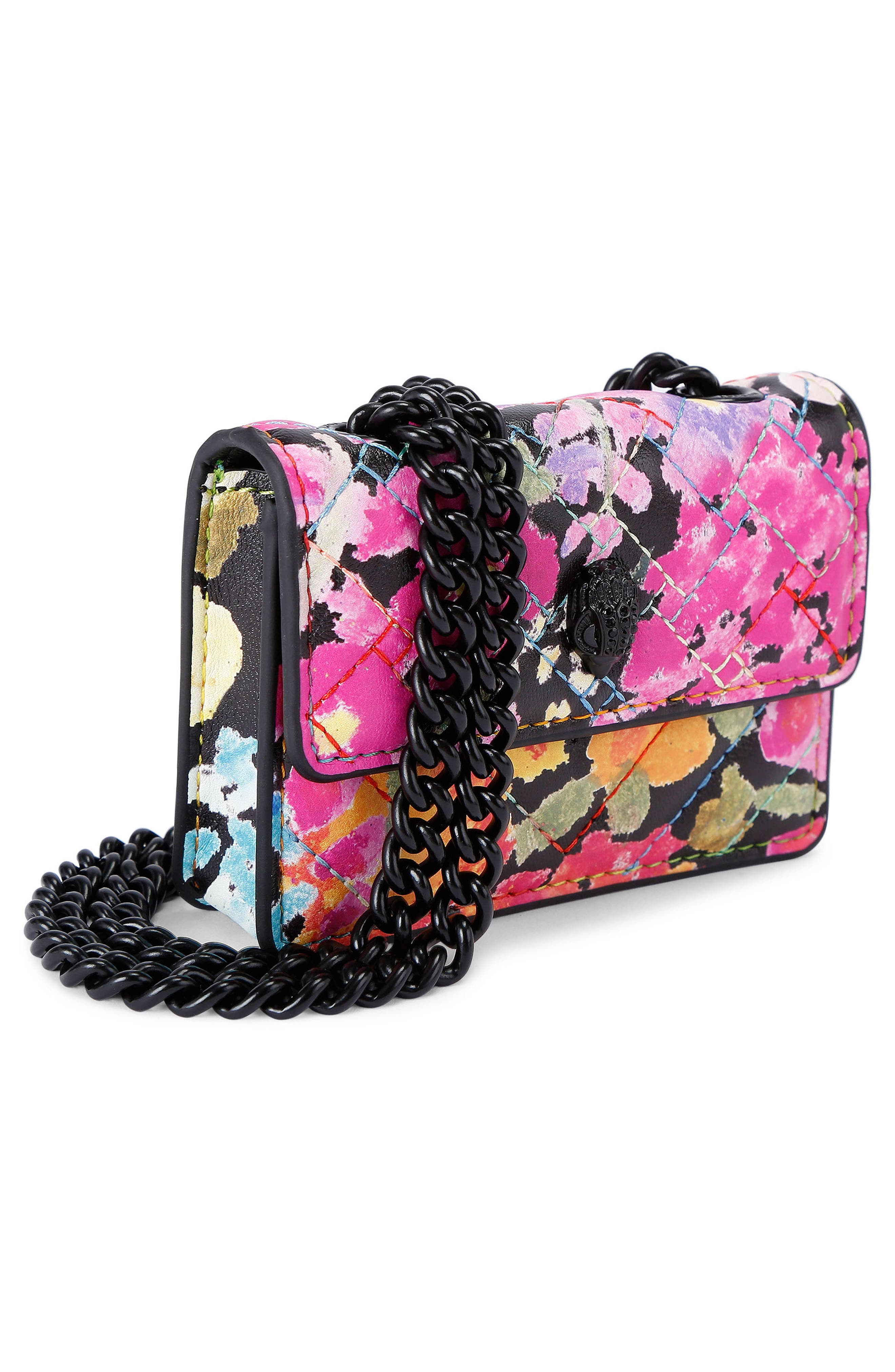 Kurt Geiger London Micro Kensington Floral Crossbody Bag, Alternate, color, 