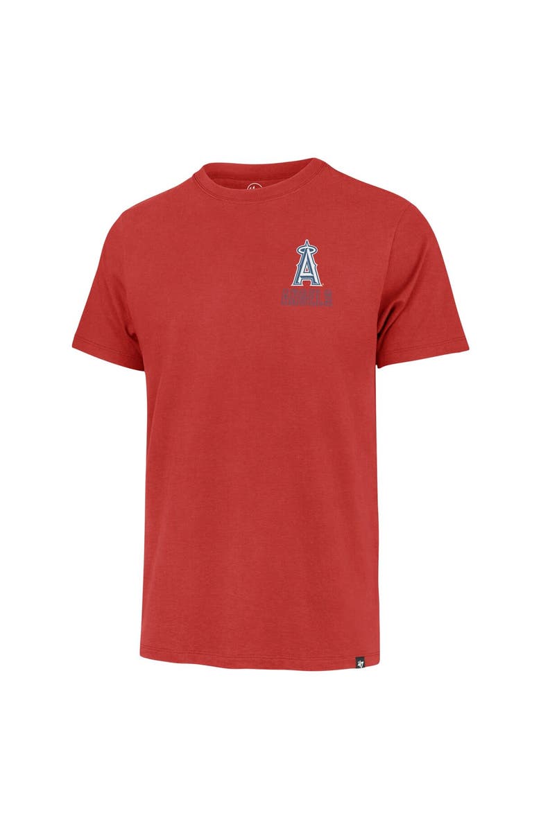 '47 Men's '47 Red Los Angeles Angels Hang Back Franklin T-Shirt, Alternate, color, Red
